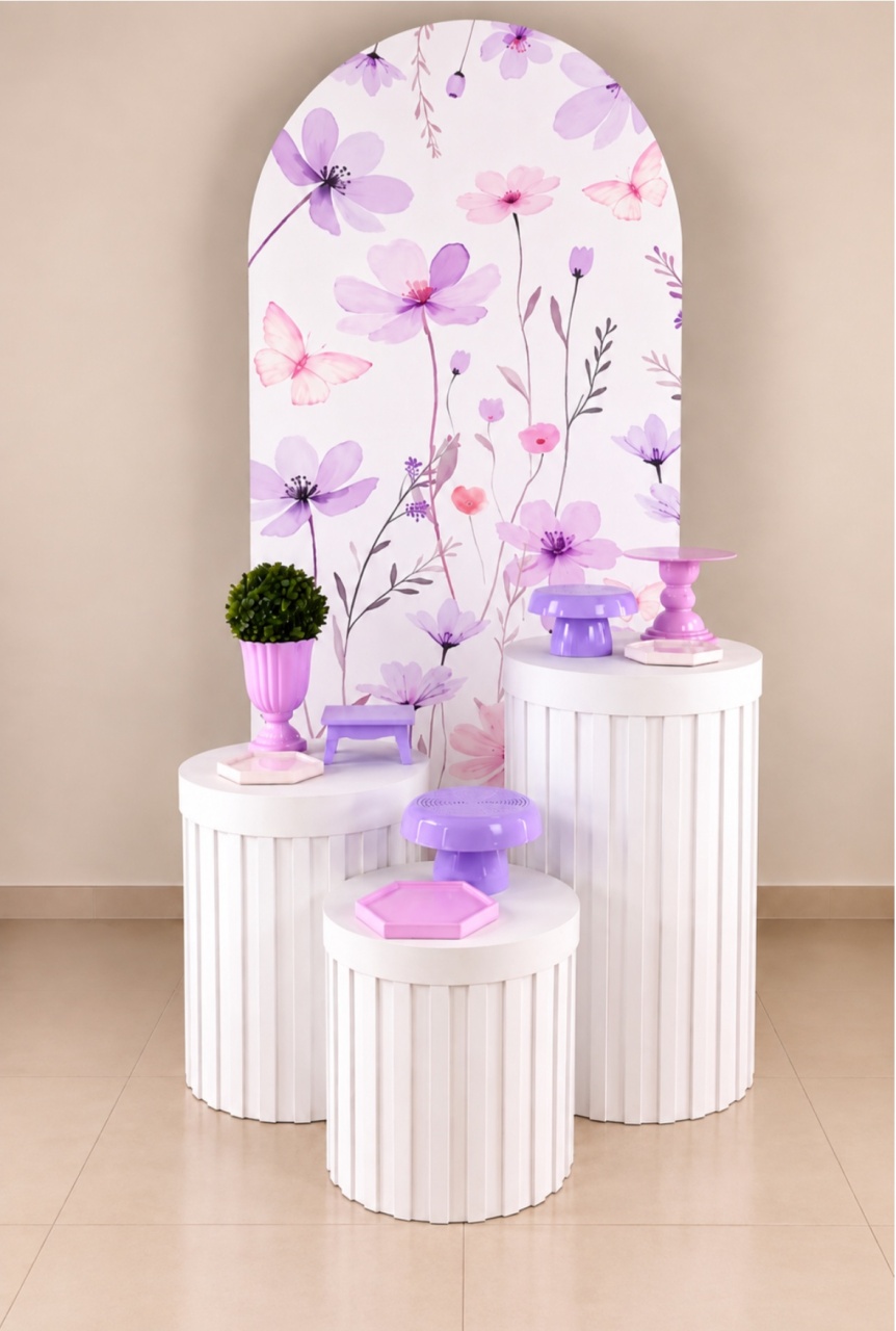 Kit Premium Floral Lilás - encantopegueemonte