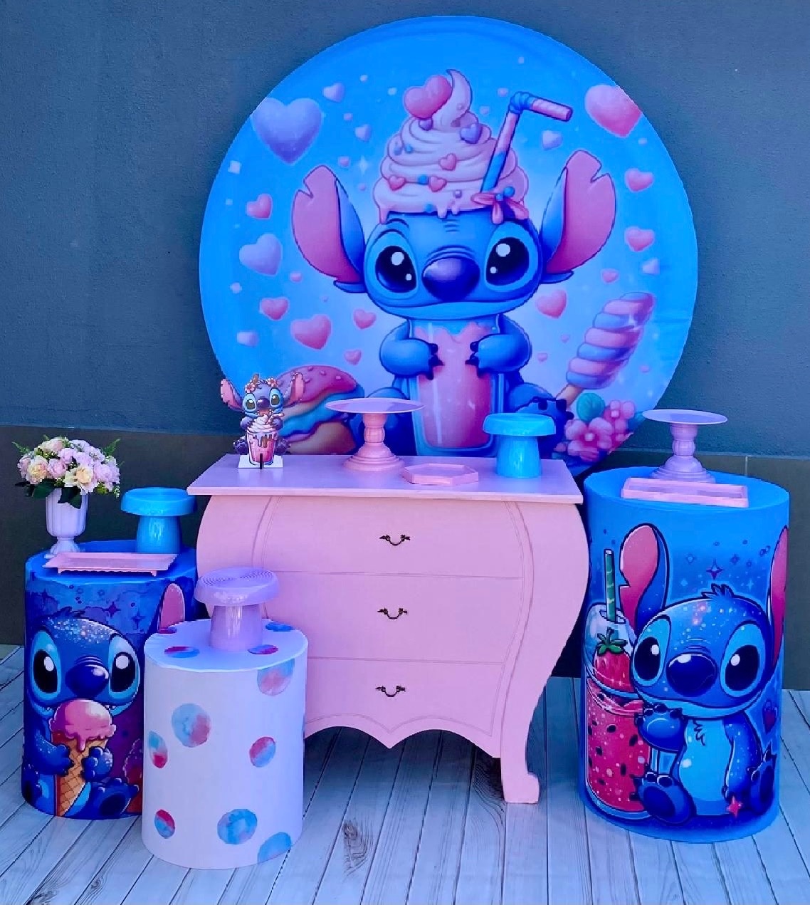 Kit Premiun Stich Confeiteiro ( Tapete Não Incluso) - encantopegueemonte