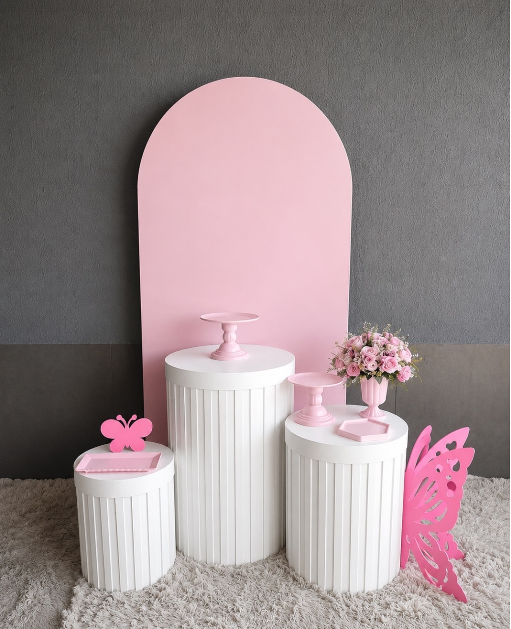 Kit Premium Rosa Bebê ( Tapete Não Incluso) - encantopegueemonte