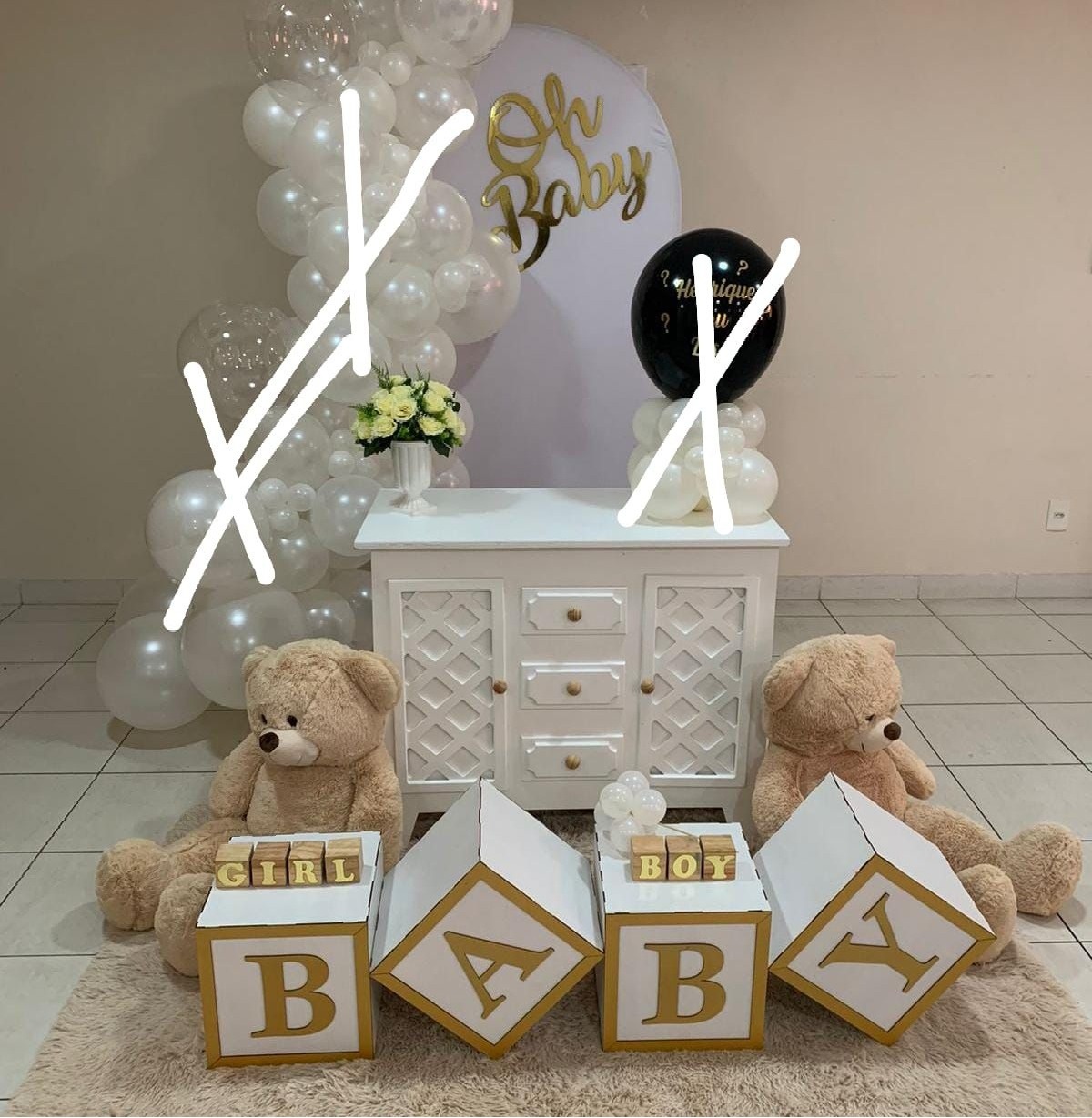 Kit Luxo Oh Baby ( Balão Não Incluso) - encantopegueemonte