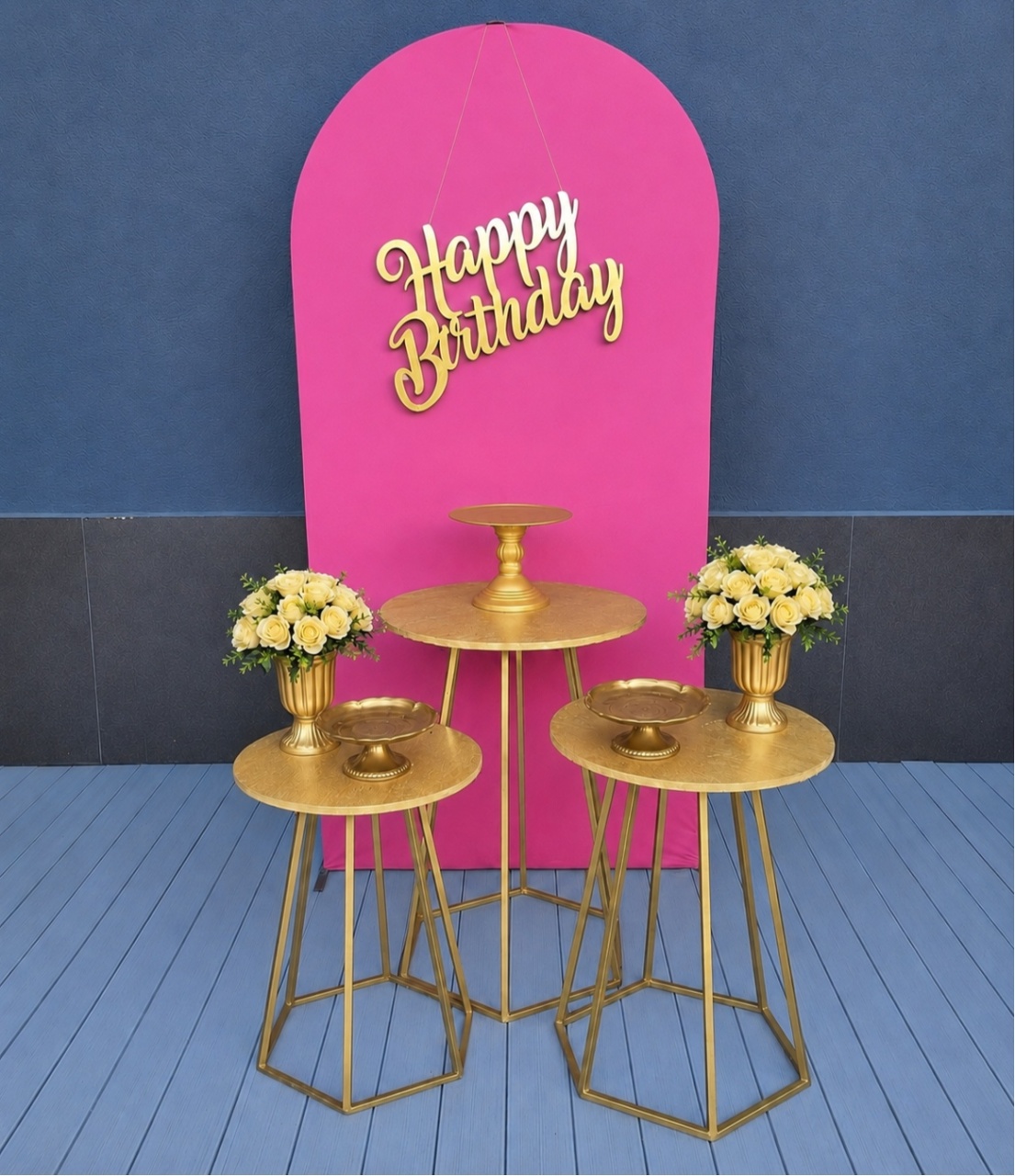 , Kit Premium Pink Com Mesa de Ferro - encantopegueemonte