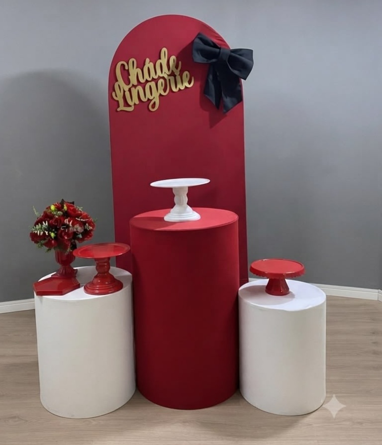 Kit Básico Chá de Lingerie Com Laço (Tapete Não Incluso) - encantopegueemonte