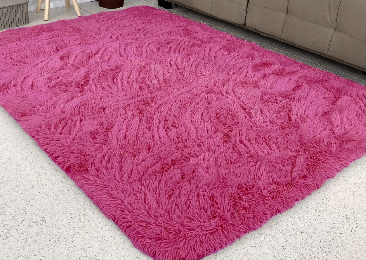 ￼Tapete Peludo 2 X 1,5 Pink - encantopegueemonte