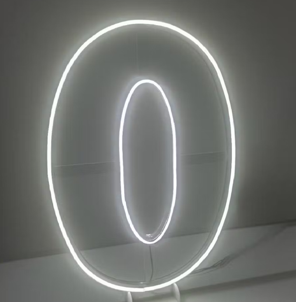Numeral Led - 0 - encantopegueemonte