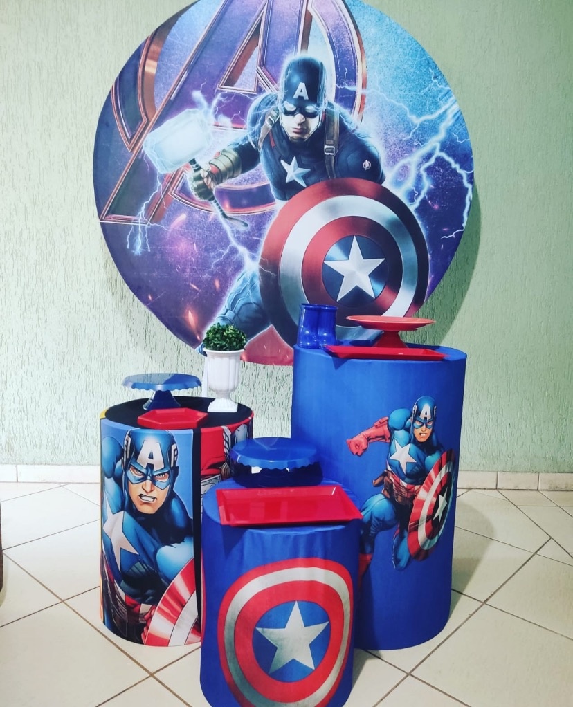 Kit Básico Capitão América - encantopegueemonte