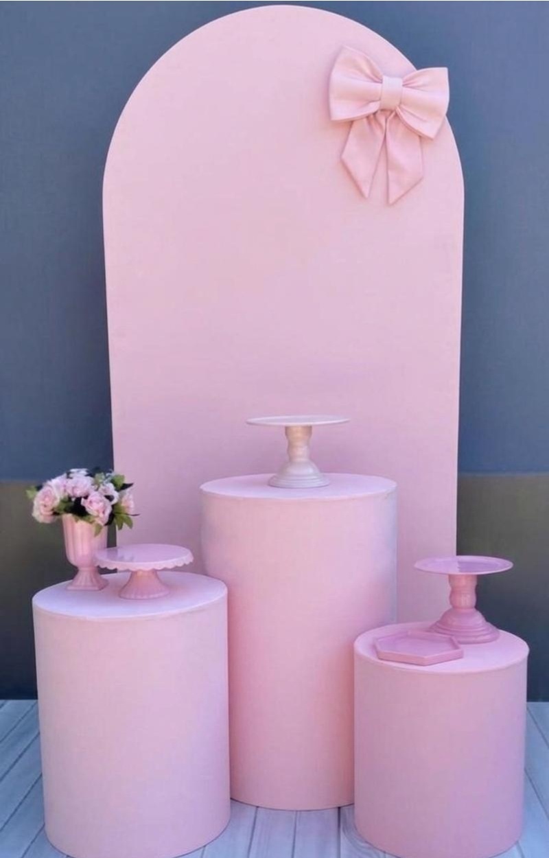 Kit Básico Rosa Com Laço ( Tapete Não Incluso) - encantopegueemonte