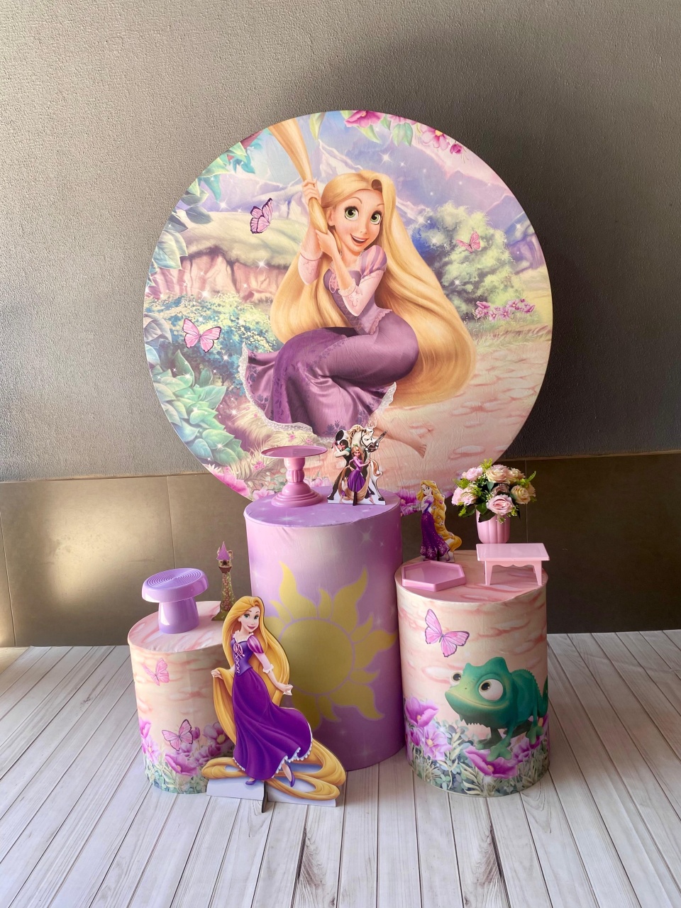 Kit Básico Rapunzel ( Tapete Não Incluso)  - encantopegueemonte