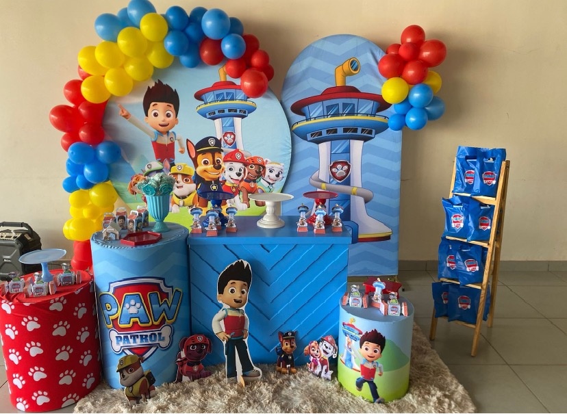 Kit Luxo Patrulha Canina 3 ( Balão Não Incluso) - encantopegueemonte