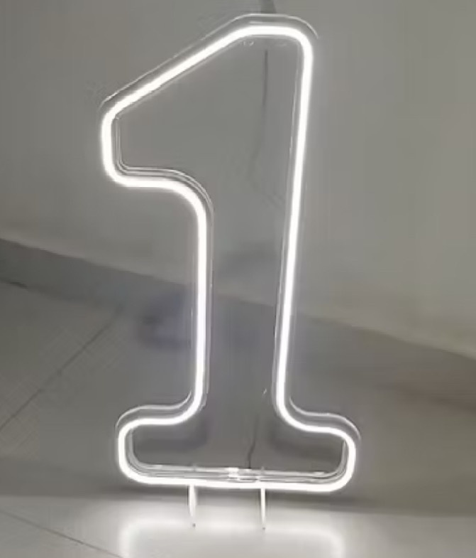 Numeral Led - 1 - encantopegueemonte