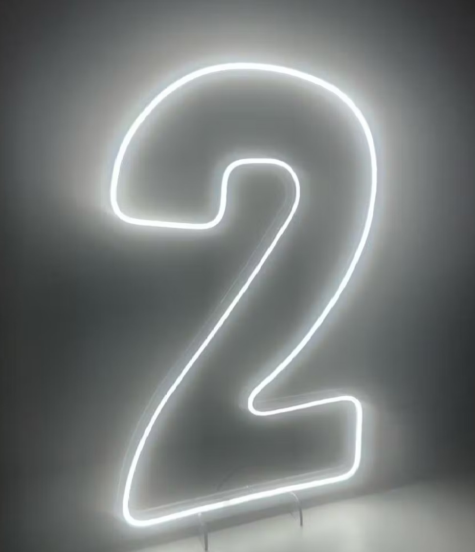 Numeral Led - 2 - encantopegueemonte