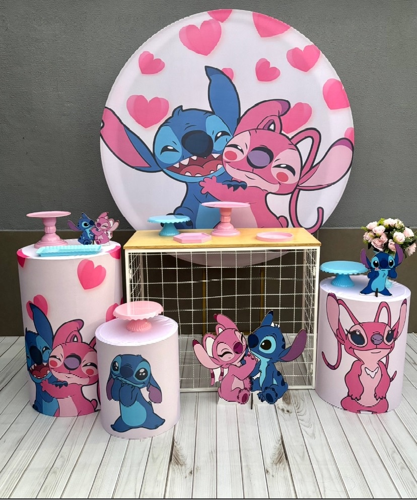 Kit Premium Lilo E Angel (Tapete Não Incluso) - encantopegueemonte