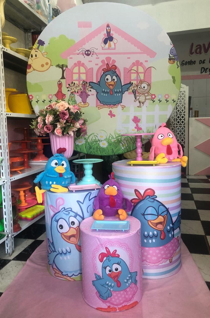 Kit Basic Galinha Pintadinha Rosa - Lavita Sonho De Menina 