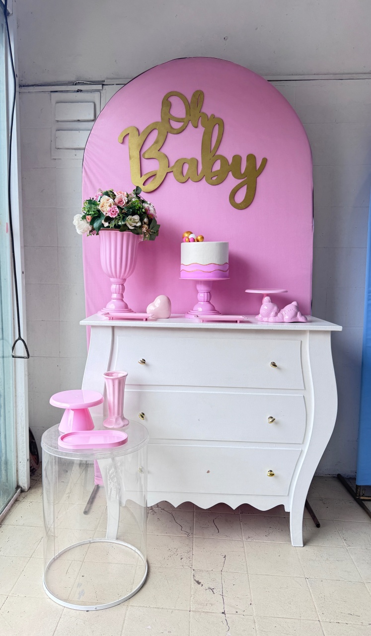 Chá de Bebe Queridinho Baby Rosa  - Lavita Sonho De Menina 