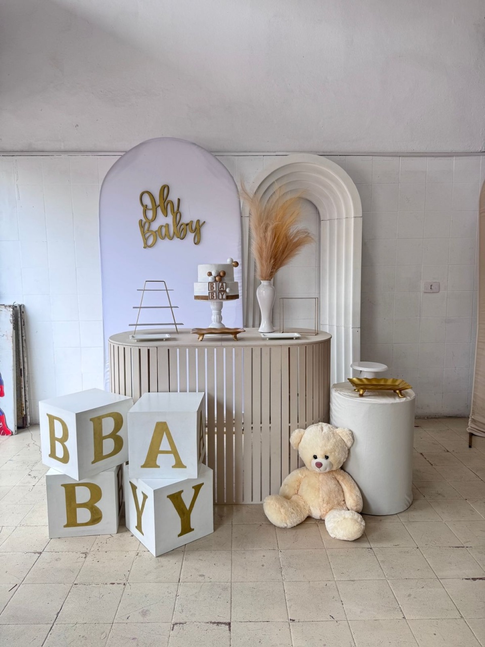 Cha de Bebe Portal Bege - Lavita Sonho De Menina 
