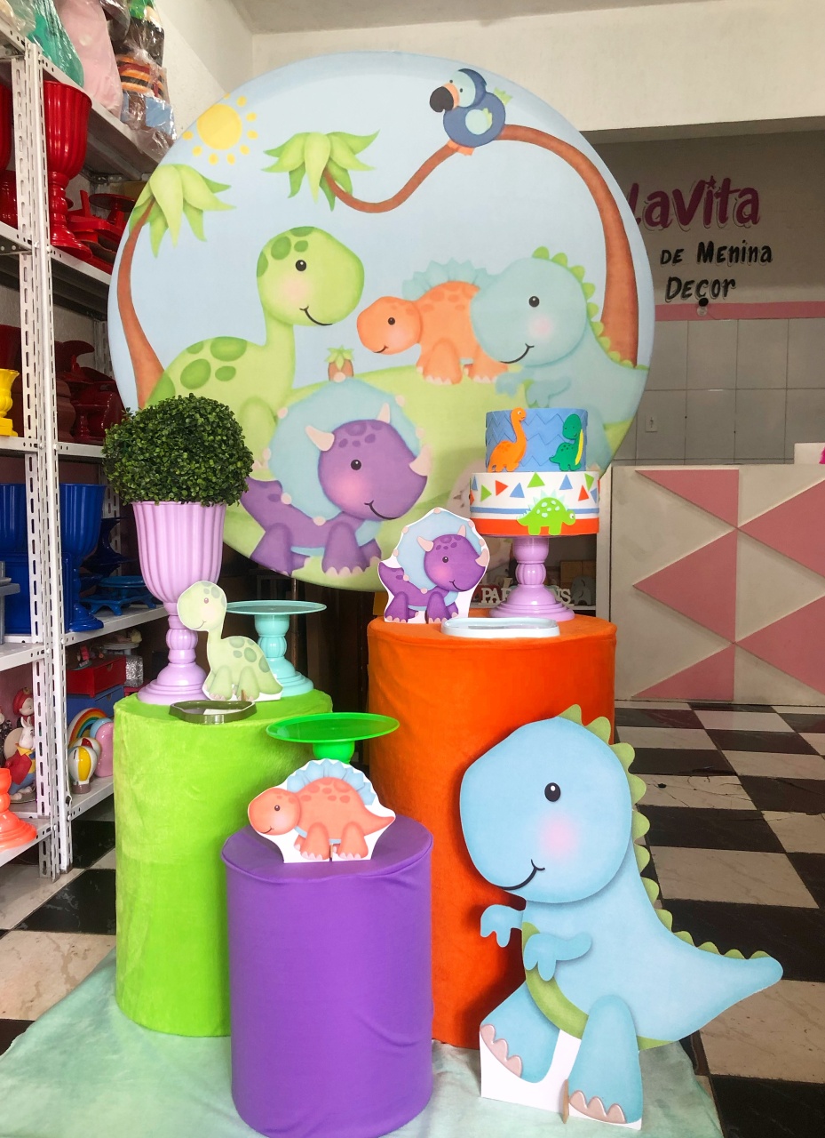 Kit Basic  Dinossauro Baby - Lavita Sonho De Menina 