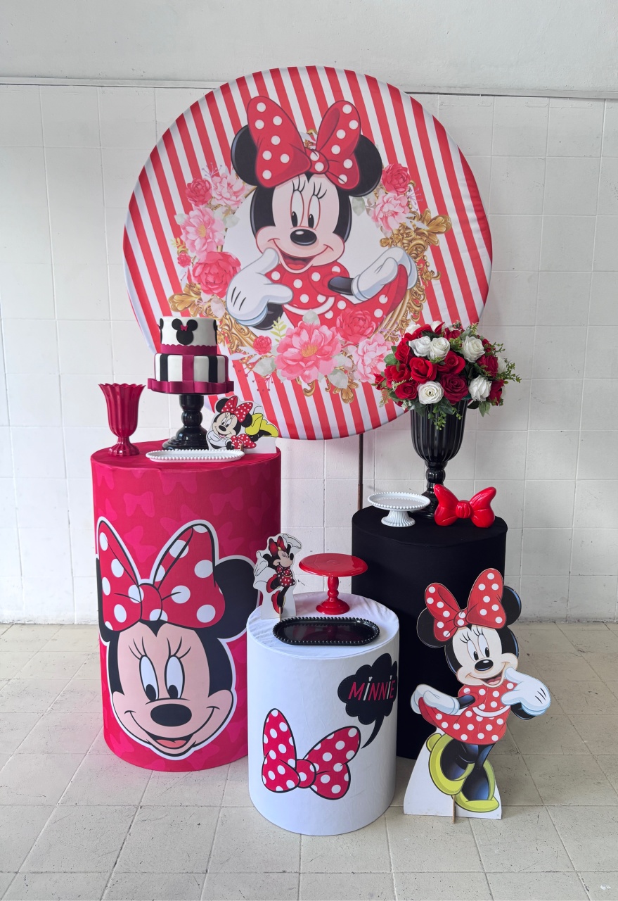 Kit Basic Minnie Vermelha  - Lavita Sonho De Menina 