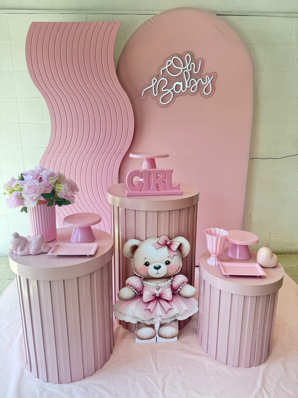 Kit Chá de Bebê Rosa - Lavita Sonho De Menina 