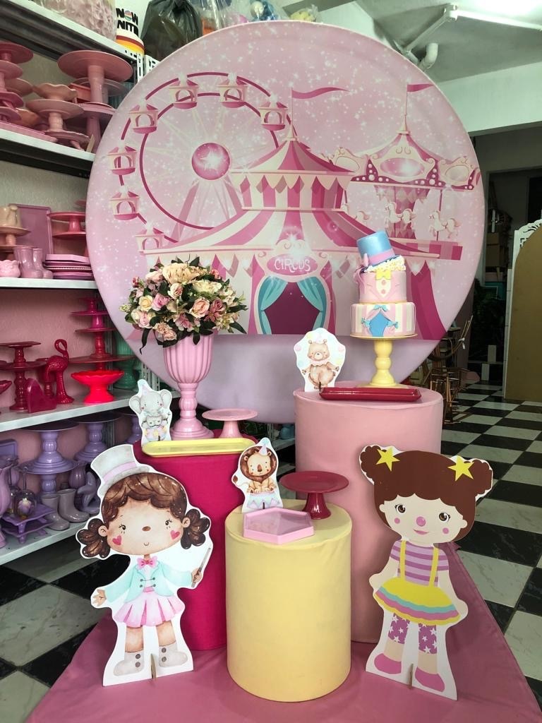 Kit Basic Circo Rosa 2 - Lavita Sonho De Menina 