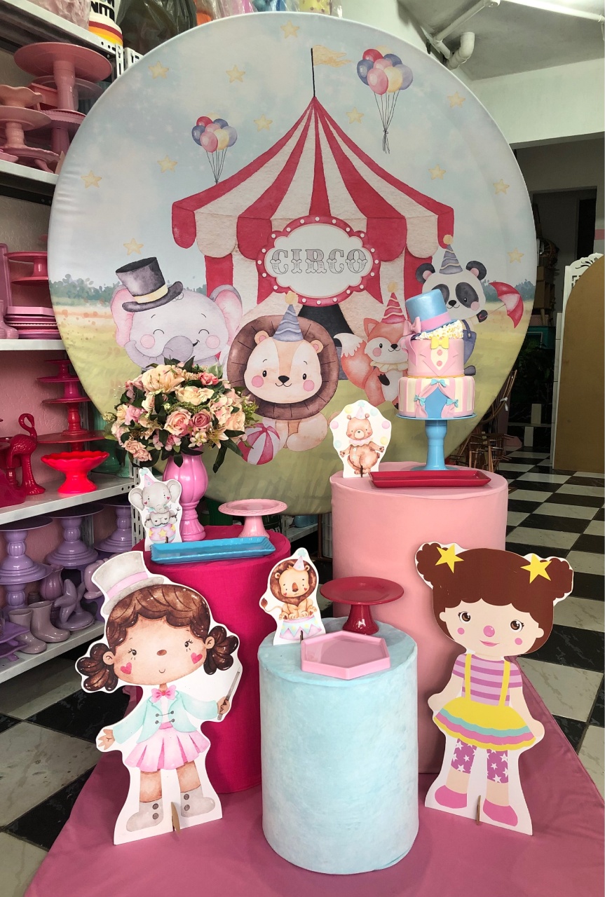 Kit Basic Circo Rosa 1 - Lavita Sonho De Menina 