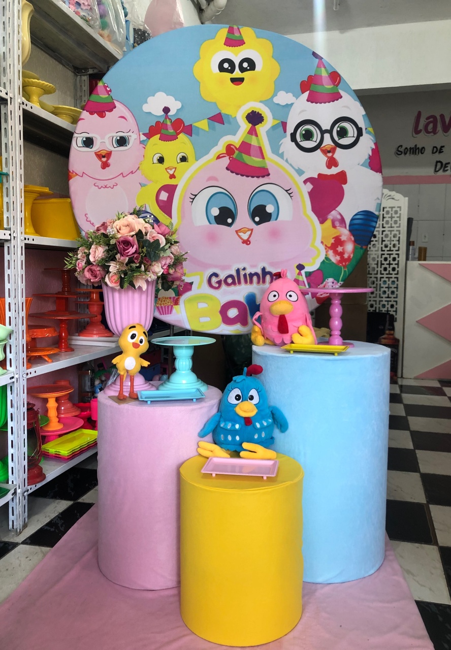 Kit Basic Galinha Pintadinha Rosa Cute - Lavita Sonho De Menina 
