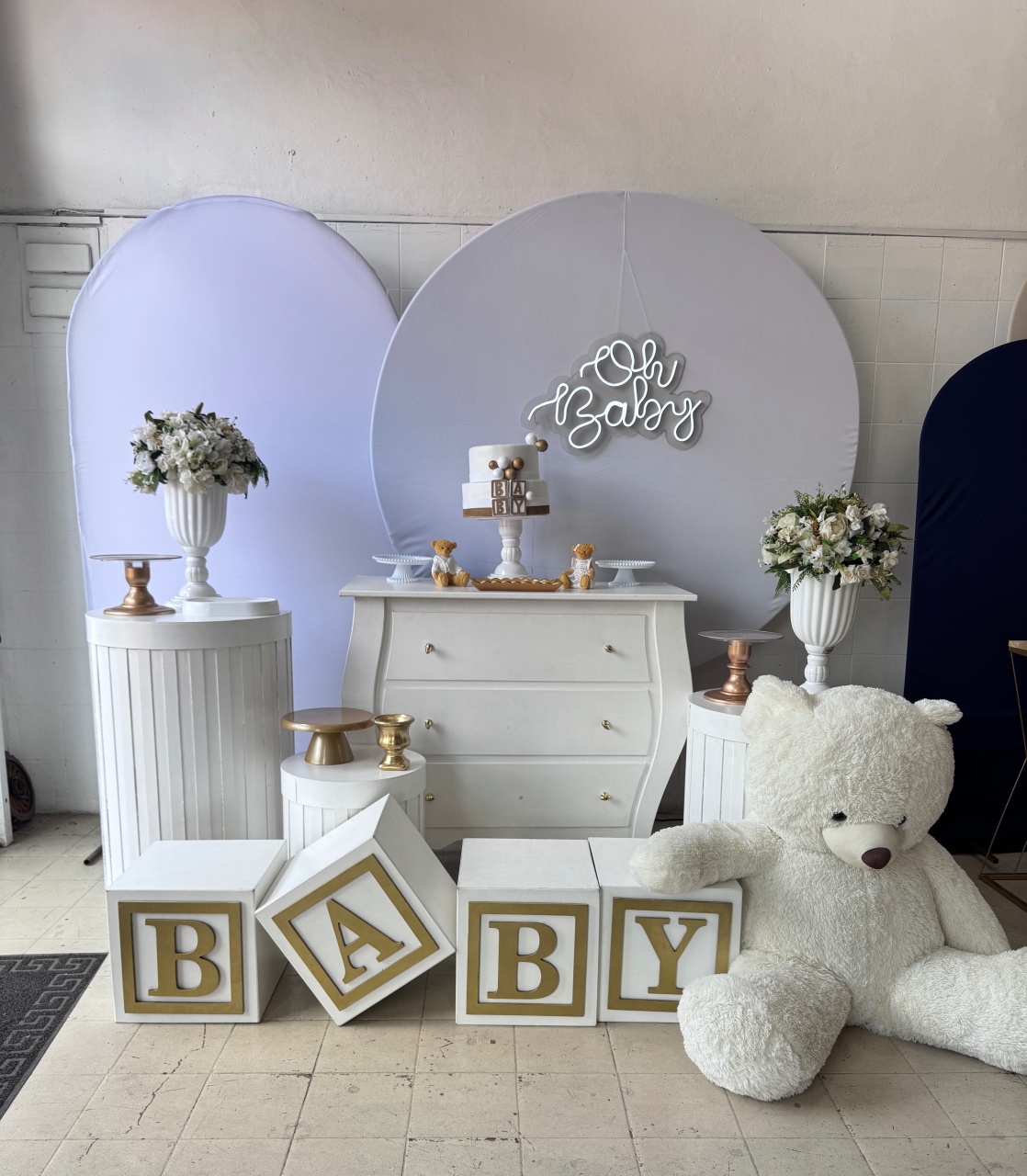 Kit Chá de Bebê Dourado  - Lavita Sonho De Menina 