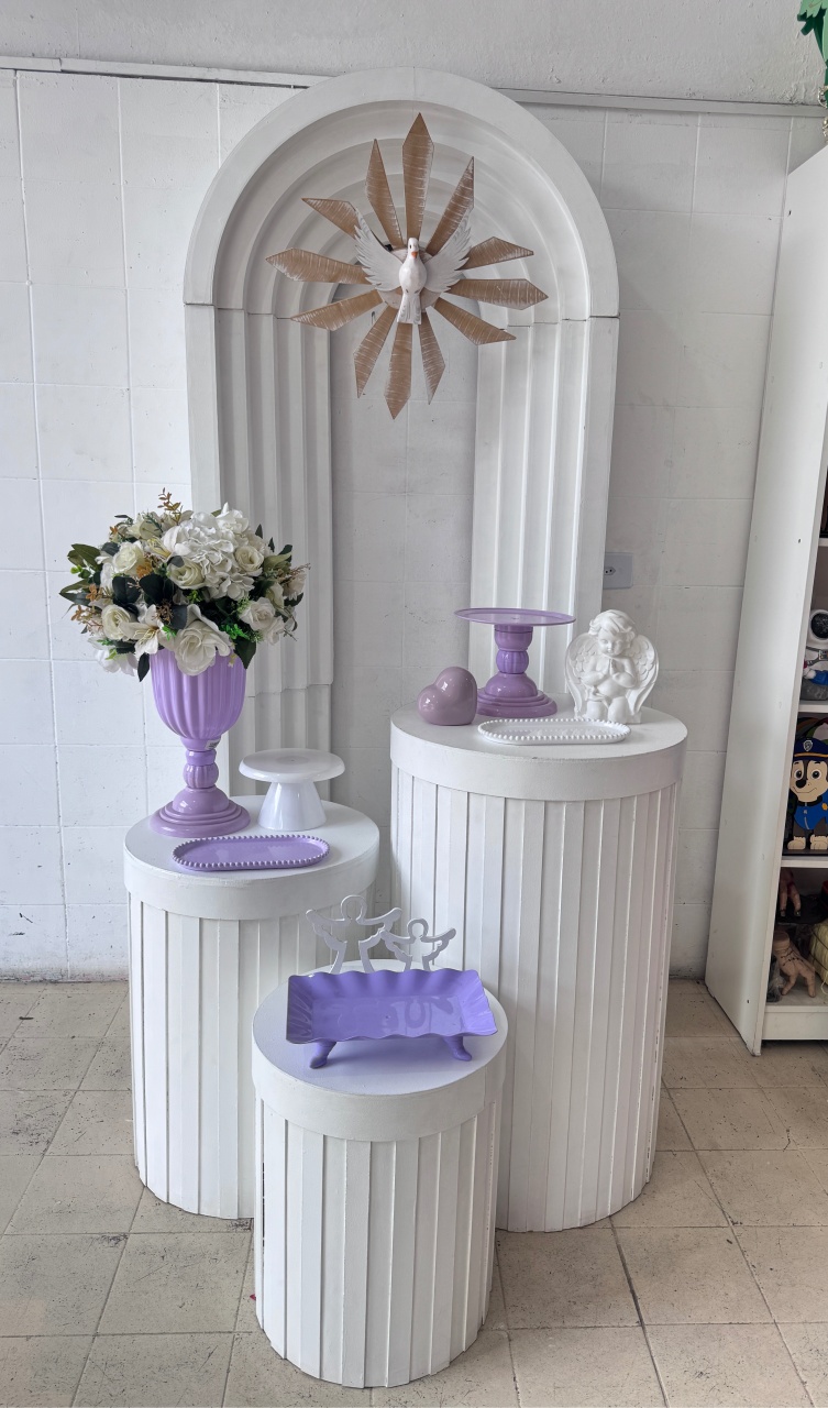Kit Batizado Lilas - Lavita Sonho De Menina 