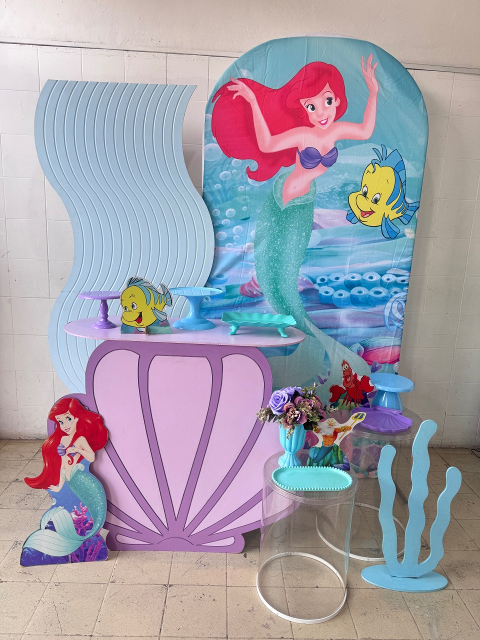 Kit Premium Sereia Ariel - Lavita Sonho De Menina 