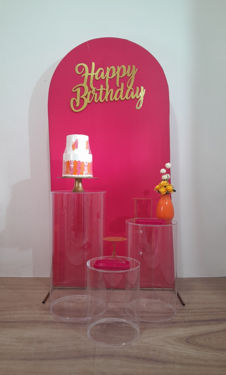 Kit Adulto Rosa, Laranja E Dourado (20) - Topfesta 