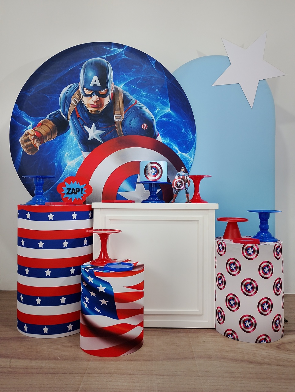 Kit Capitão América (03) - Topfesta 