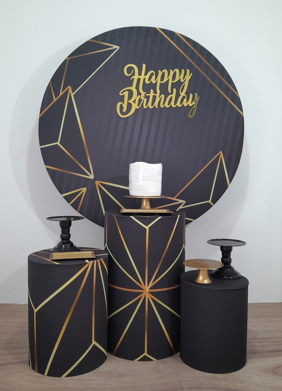 Kit Cinza Com Dourado (11) - Topfesta 