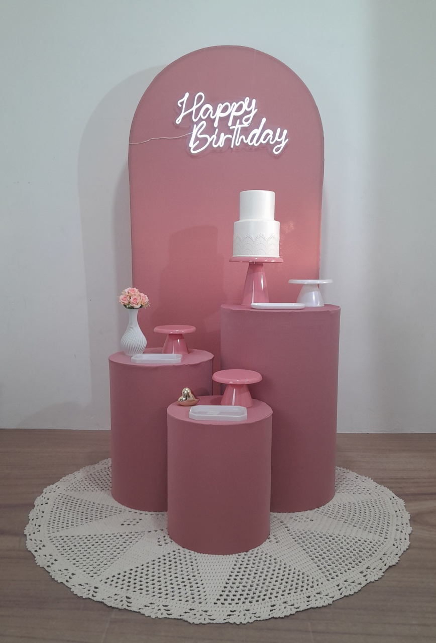 02. Kit Adulto Rose Gold Com Branco  - Topfesta 
