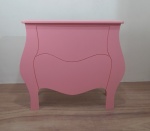 02. Mesa Bombe 2 Gavetas Rosa  - imagem 1