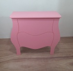 02. Mesa Bombe 2 Gavetas Rosa  - imagem 2