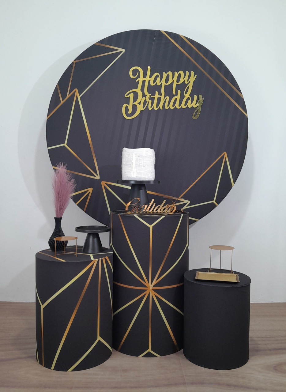 Kit Prata Cinza Com Dourado (12) - Topfesta 