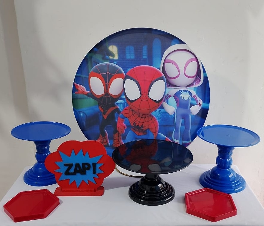 Kit Festa Na Mesa Homem Aranha E Seus Amigos.  - Topfesta 