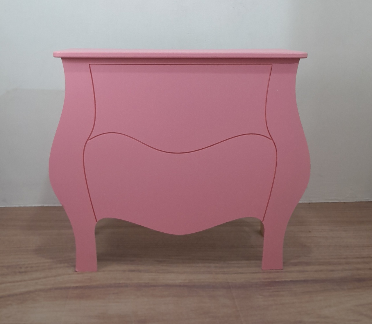 02. Mesa Bombe 2 Gavetas Rosa  - Topfesta 