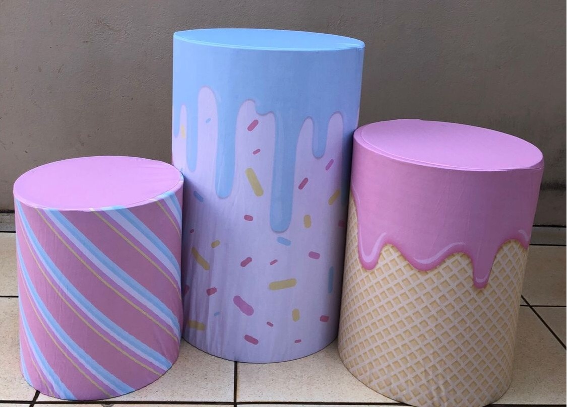 Confeitaria Doceria Wafer Cobertura Rosa Cilindro Redondo Pmg - FOCUSEVENTOSJATAI