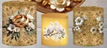 Boda de Ouro 3D Dourado 50 Anos Cilindro Redondo Pmg - imagem 1