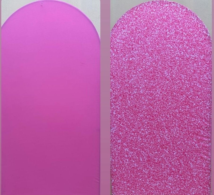 Rosa Chiclete Painel Romano 200X150Cm Fundo Rosa Pink Glitter - FOCUSEVENTOSJATAI