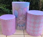 Circo Rosa Cilindro Redondo Pmg - imagem 1