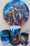 Transformes 01 Bumblebee Cilindro Redondo Pmg - imagem 2