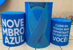 Novembro Azul Cilindro Redondo Pmg - imagem 1