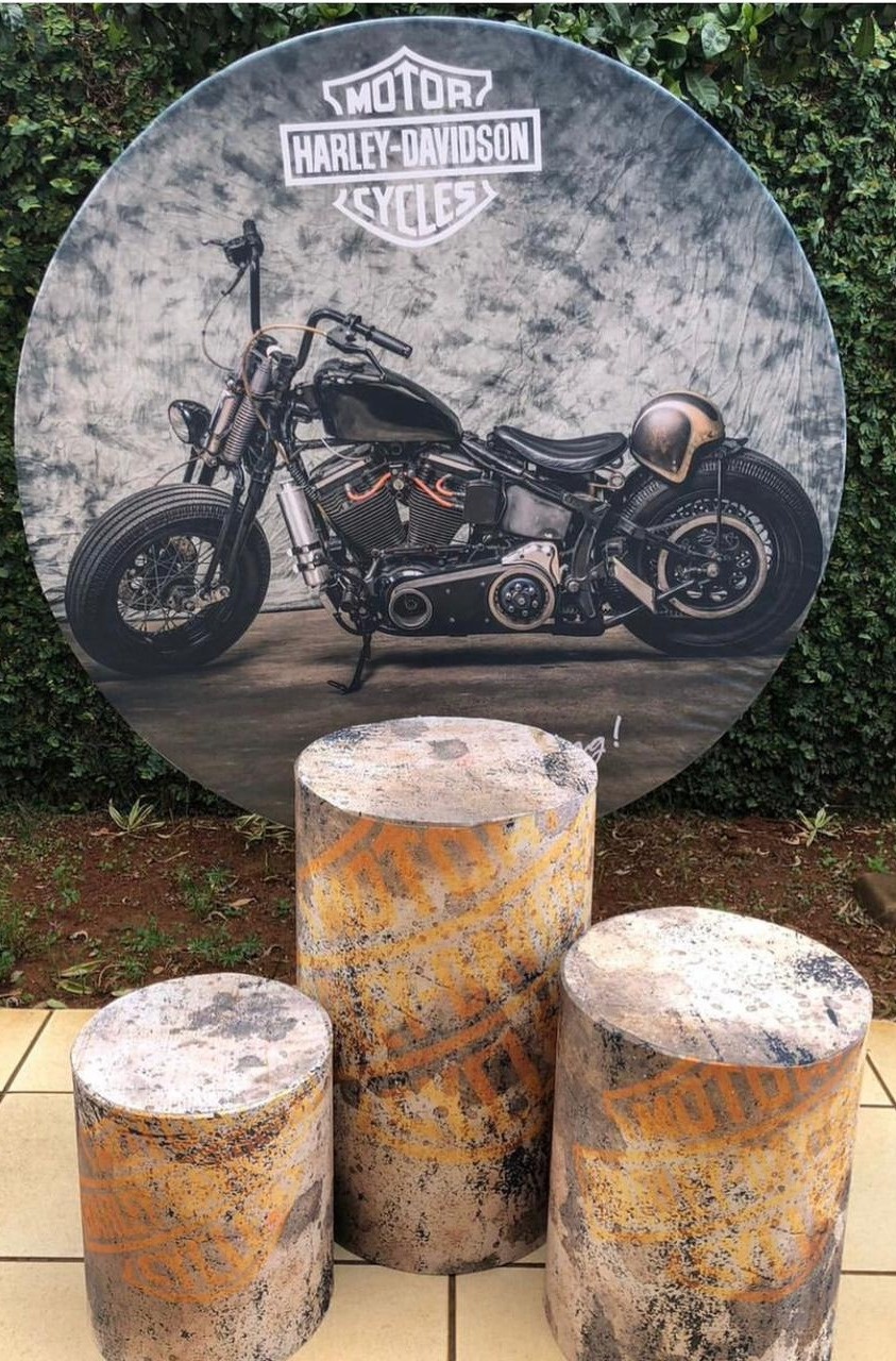 Moto Harley Davidson  Cilindro Redondo Pmg - FOCUSEVENTOSJATAI