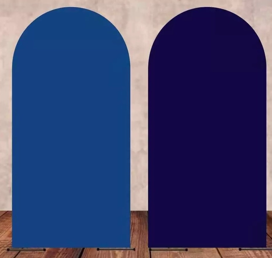 Azul Petroleo Painel Romano 200X100Cm - Fundo Azul Marinho - FOCUSEVENTOSJATAI