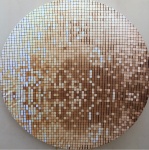 Dourado Claro Lantejoulas Painel Retangular 220X150Cms - imagem 2