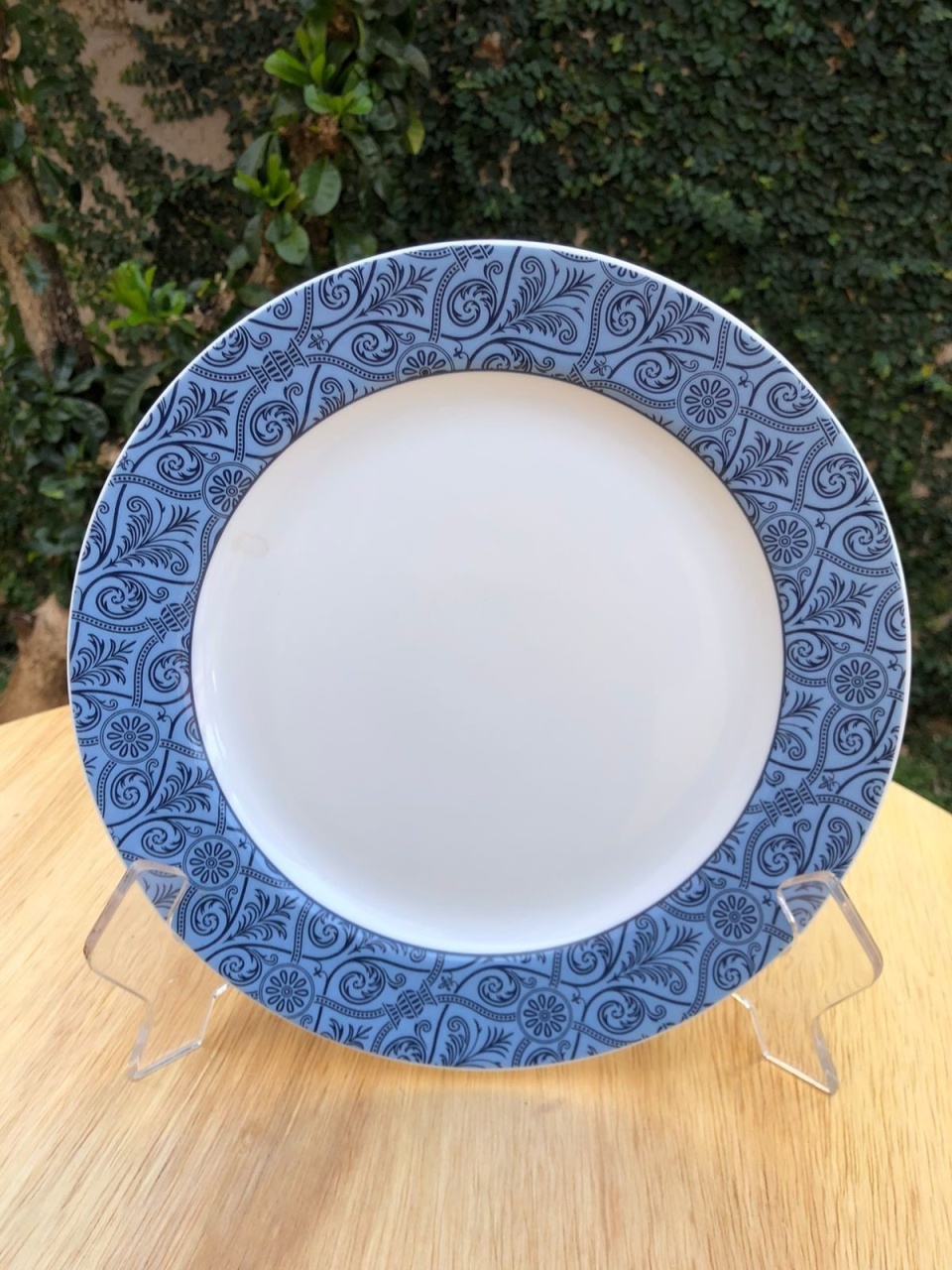 Prato Raso Azulejo Portugues Porcelana Germer 25Cm - FOCUSEVENTOSJATAI