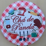 Chá de Panela Xadrez Vermelho E Branco Painel Red150Cms - imagem 1