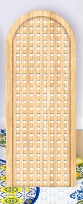 Ripado Madeira 1/2 E Porta Grega Azul Painel Romano 200X100Cm - Fundo Marron Pele - FOCUSEVENTOSJATAI