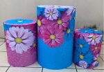 Mãe Floral Margaridas Coloridas Cilindro Redondo Pmg - imagem 1