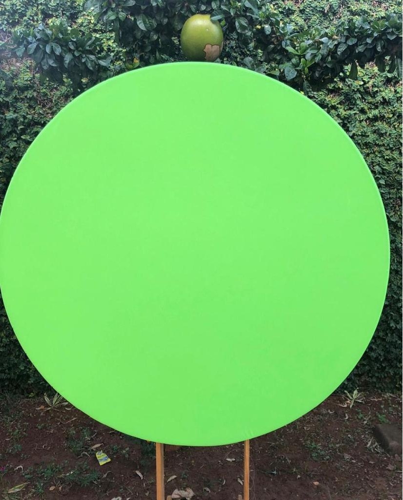 Neon Verde Painel Redondo 150Cm - FOCUSEVENTOSJATAI